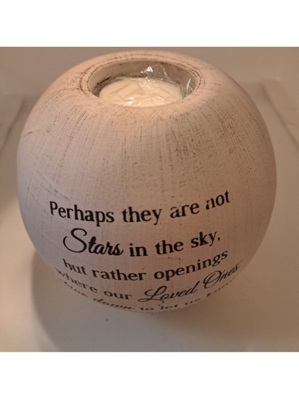 Pavilion Gift Company 19095 Stars In The Sky Tea Light Candle Holder Terra NOS